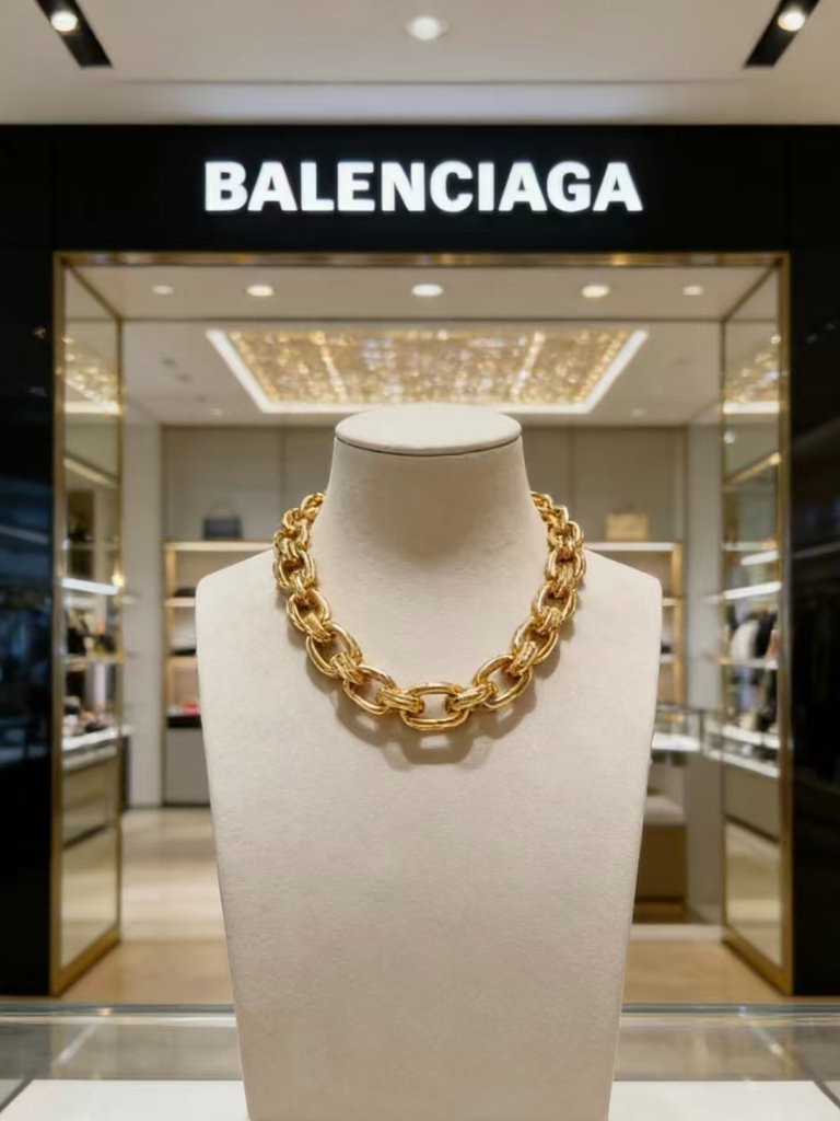 Balenciaga Gold Necklace